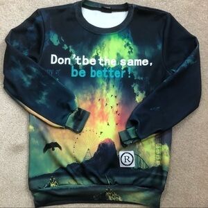 JXQS colorful Athleisure long sleeves sweatshirt